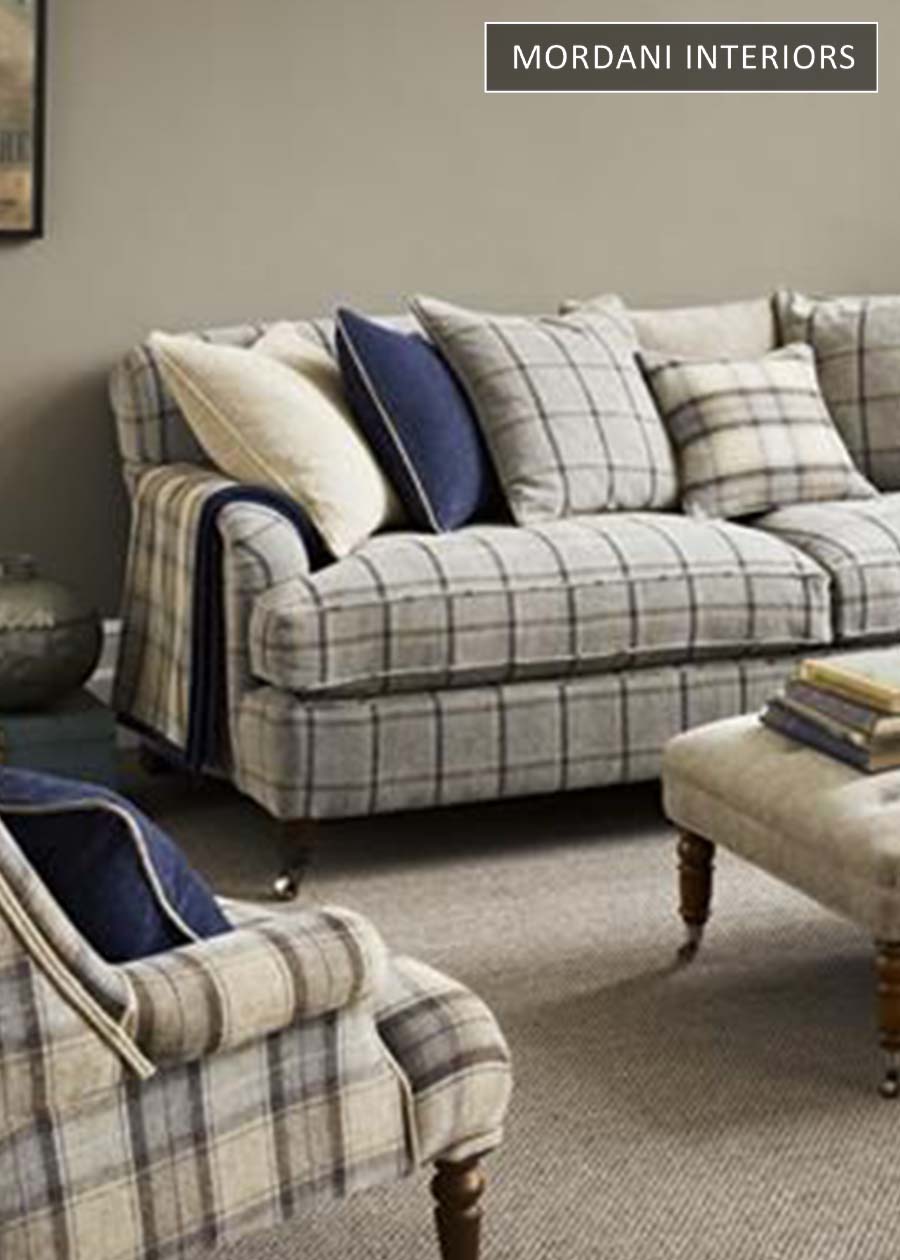 Cream Fannel Printed Upholstery